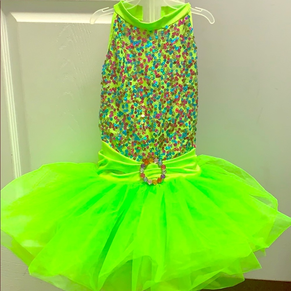 Costume Gallery Lime green dance costume
